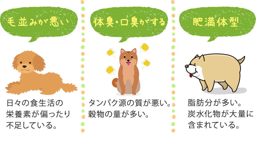 栄養が不足することで起きる症状