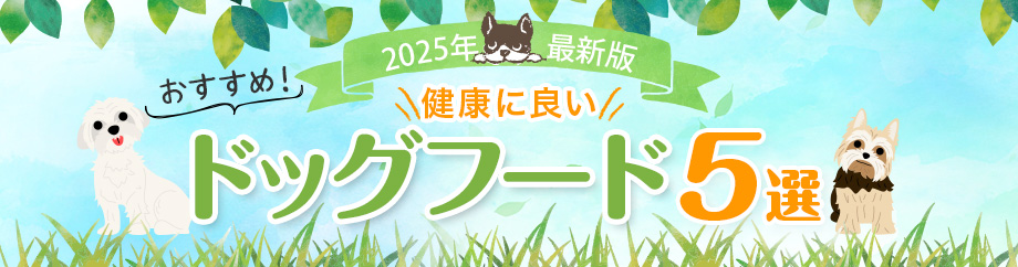 20205年最新版健康に良いおすすめ！ドッグフード5選