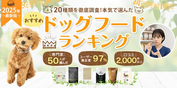 【2025年最新】本当におすすめできるドッグフード厳選比較5選