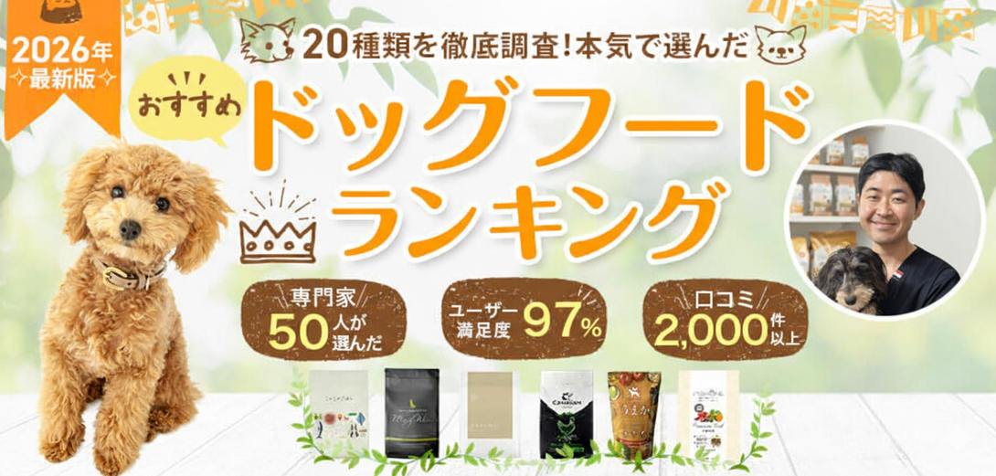 【2026年最新】本当におすすめできるドッグフード厳選比較5選